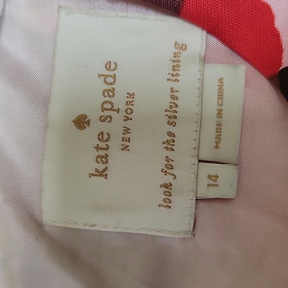 KATE SPADE SILK BLEND DRESS SIZE 14 - Picture 3 of 9